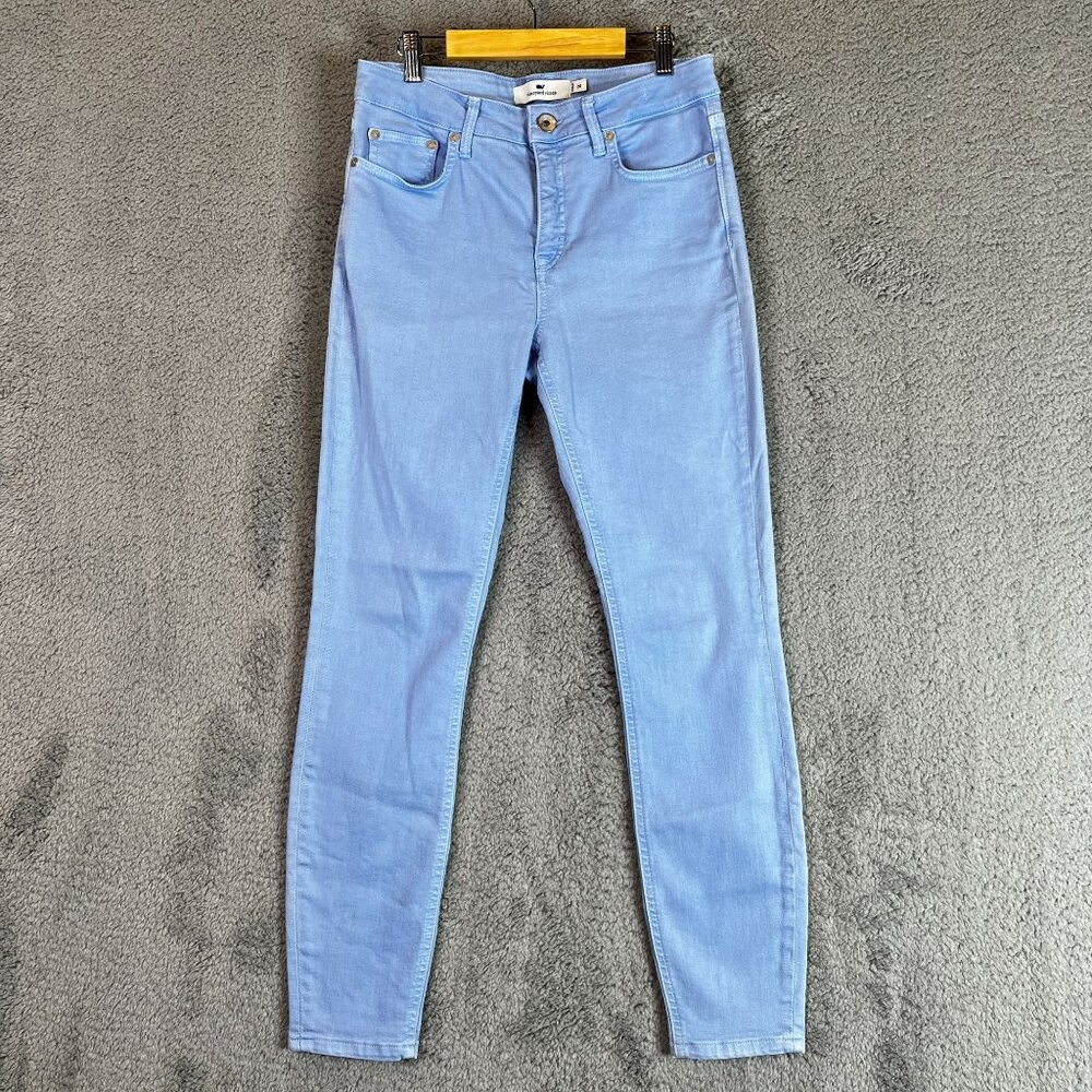 Vineyard Vines High Rise Blue Skinny Jeans Women's Small 26 Denim Preppy Pants